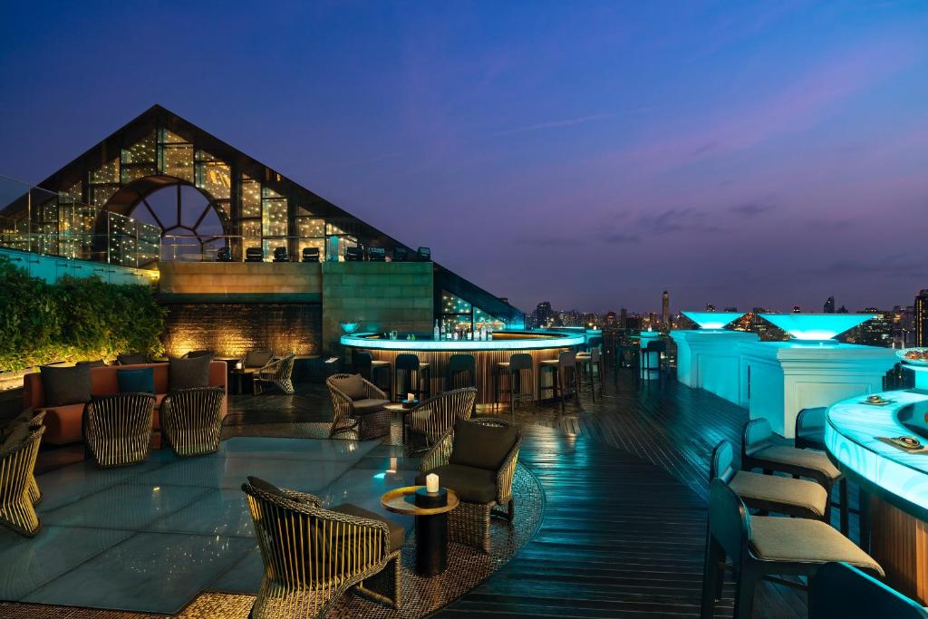 Bangkok rooftop bar skyline view 2025
