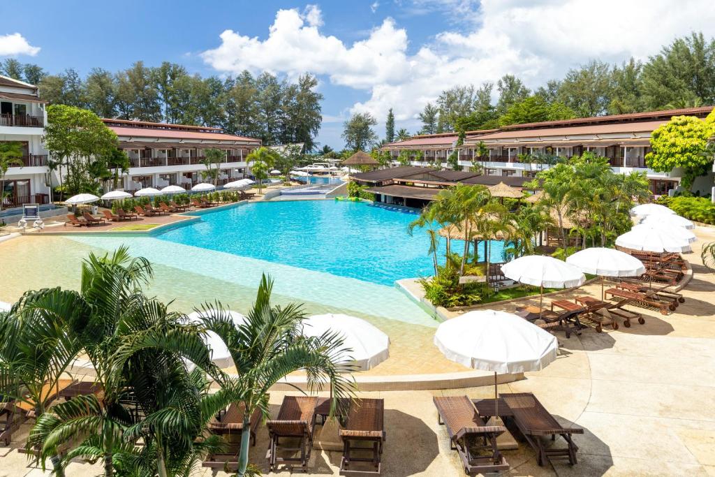 Luxury hotel pool overlooking Bang Tao Beach Phuket
