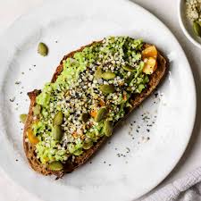 Avocado toast with chili flakes