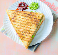Vegetable sandwich with chutney