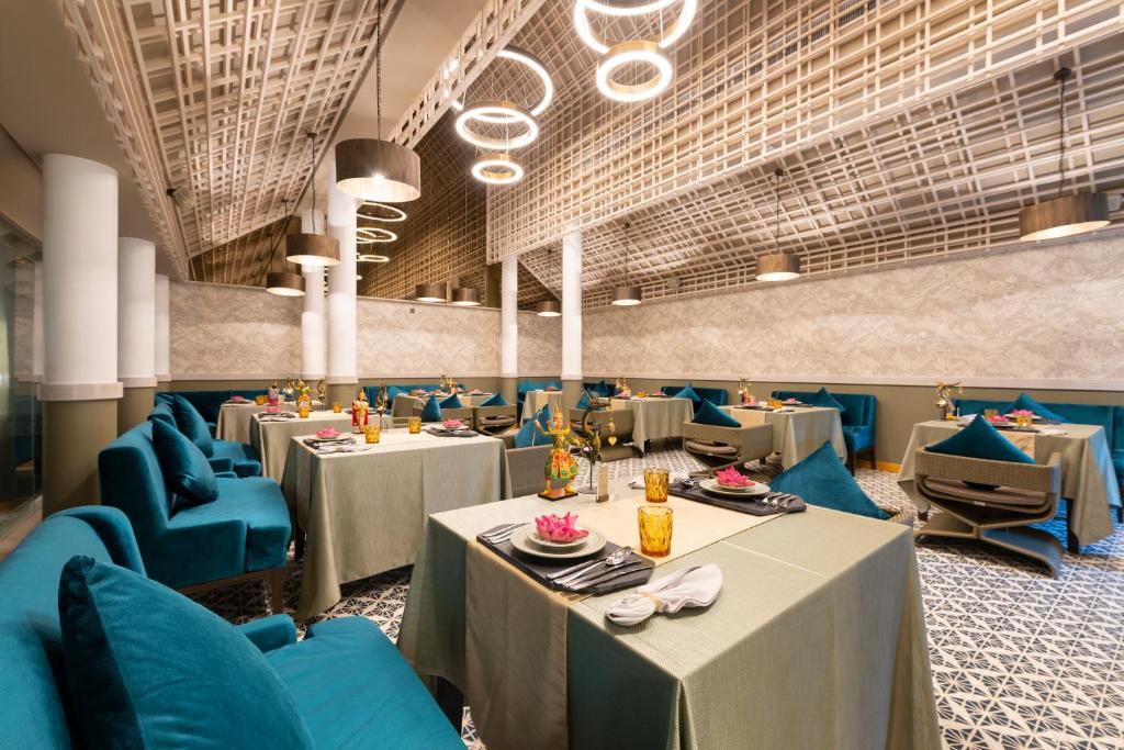 Romantic couple watching sunset at Phuket beach resort