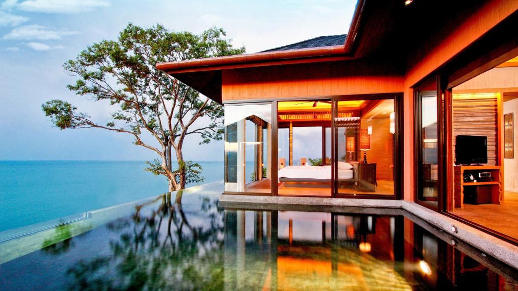 Private pool villa at Phuket luxury resort for couples